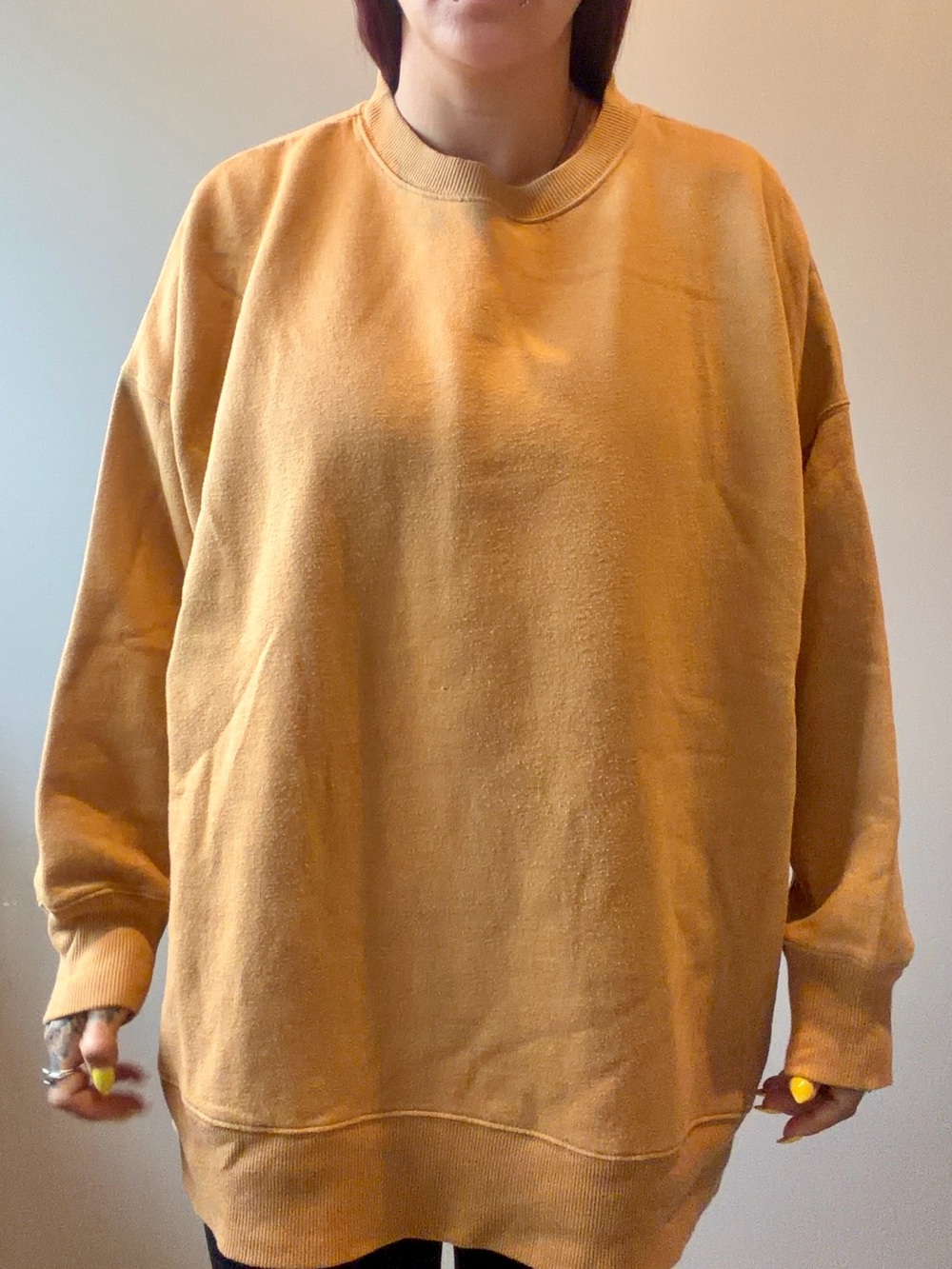 SO Lounge Life Sweatshirt XXL 2X Womens Brown Crew Neck Sweater Pullover